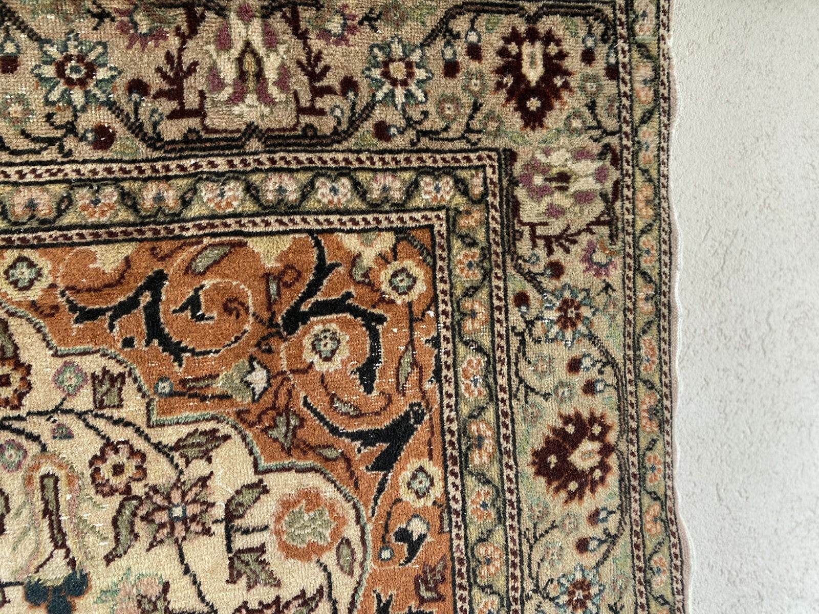 Handmade Turkish Vintage Area Rug, 1970s Antique Wool Tribal Farmhouse Carpet