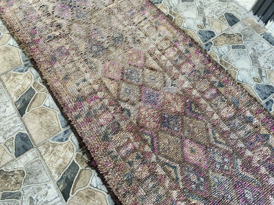 Vintage Herki Rug | Tribal Handmade Turkish Wool Farmhouse Antique Kurdish Rug