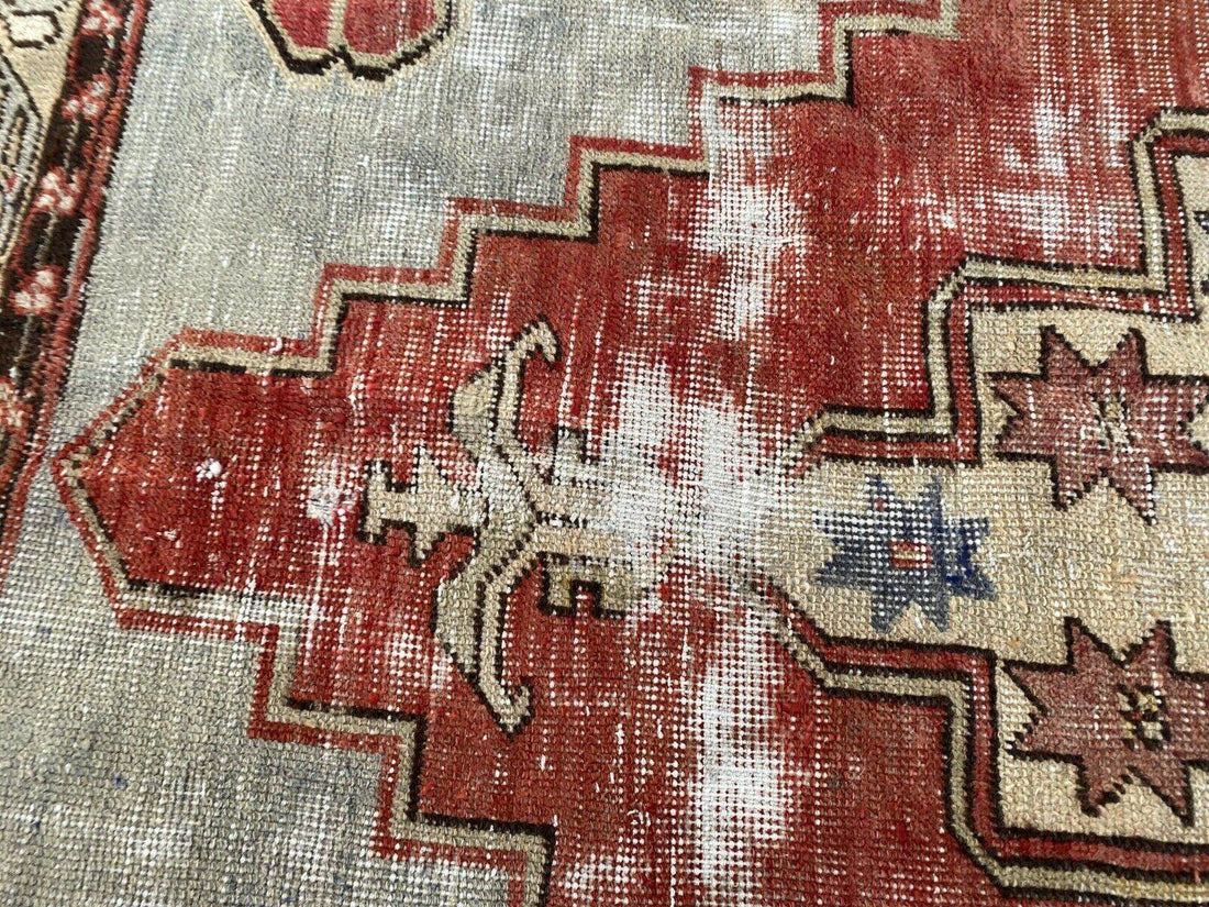 Vintage Turkish Oushak Rug | 5x9 ft | Wool Antique Tribal Handmade Area Rug |