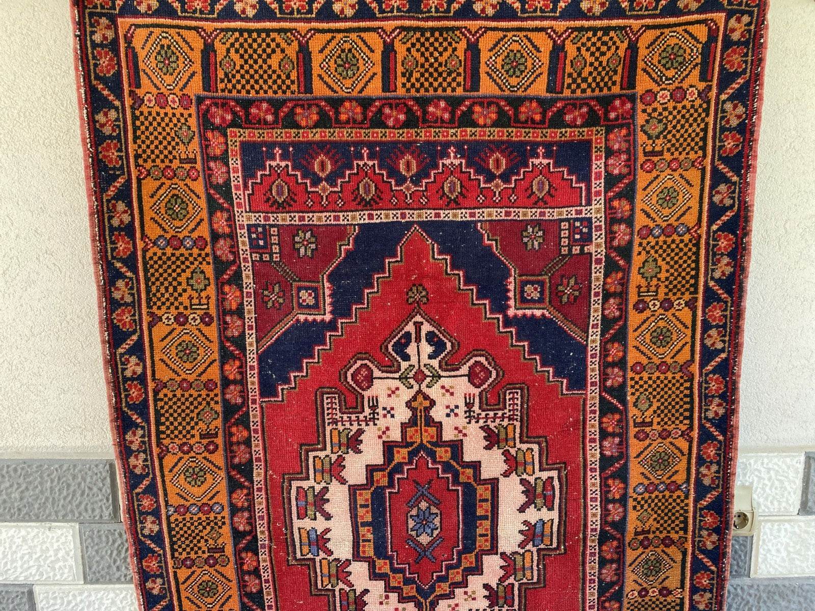 Vintage Turkish Oushak Rug | Hand-Knotted Wool Anatolian Tribal Carpet 4 x 6 ft