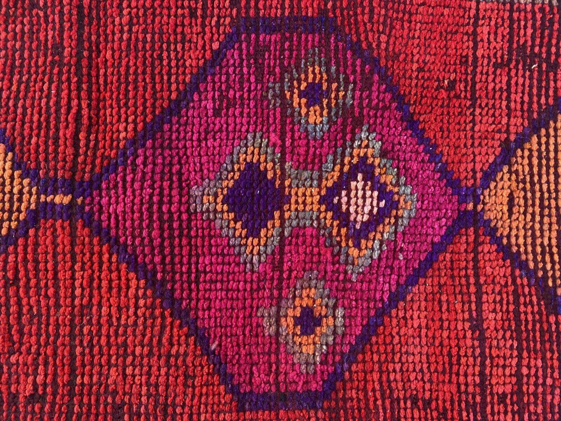 Kurdish Herki Rug | Handmade 1960s Vintage Wool Kilim - Antique Farmhouse Tribal