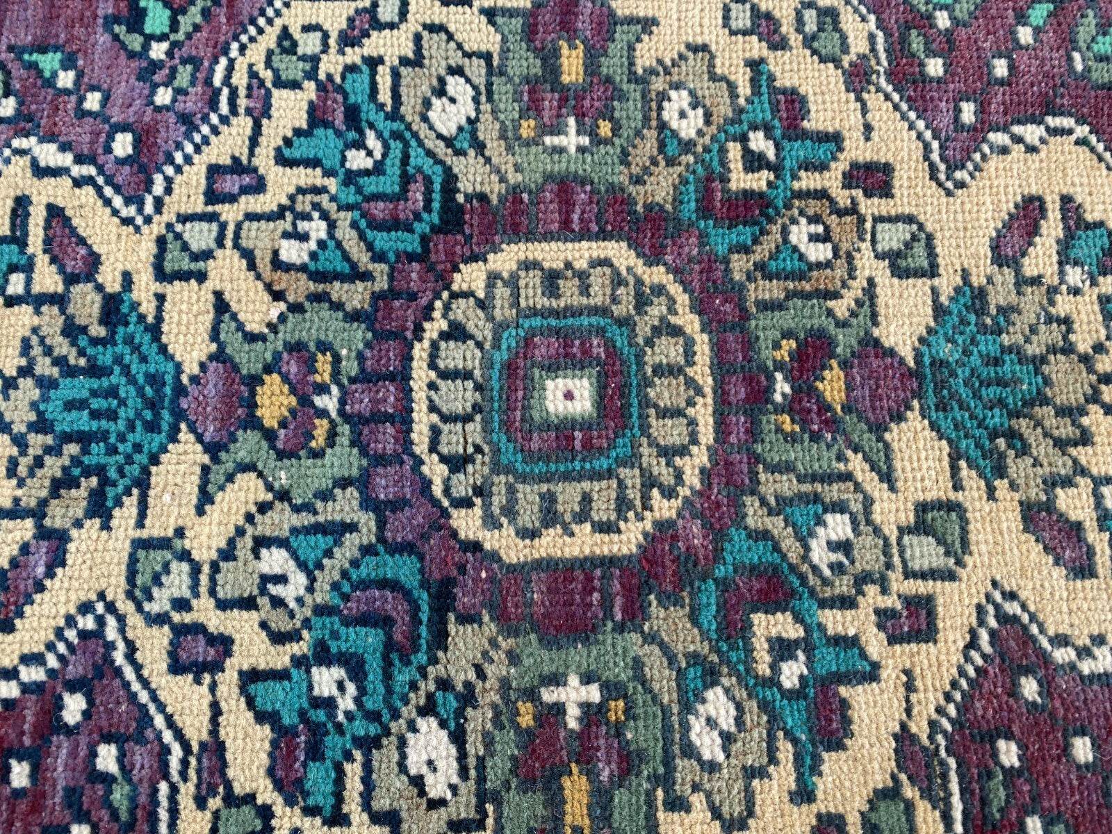 Handmade Turkish Vintage Rug | 1960s Tribal Wool Farmhouse Antique Runner Carpet