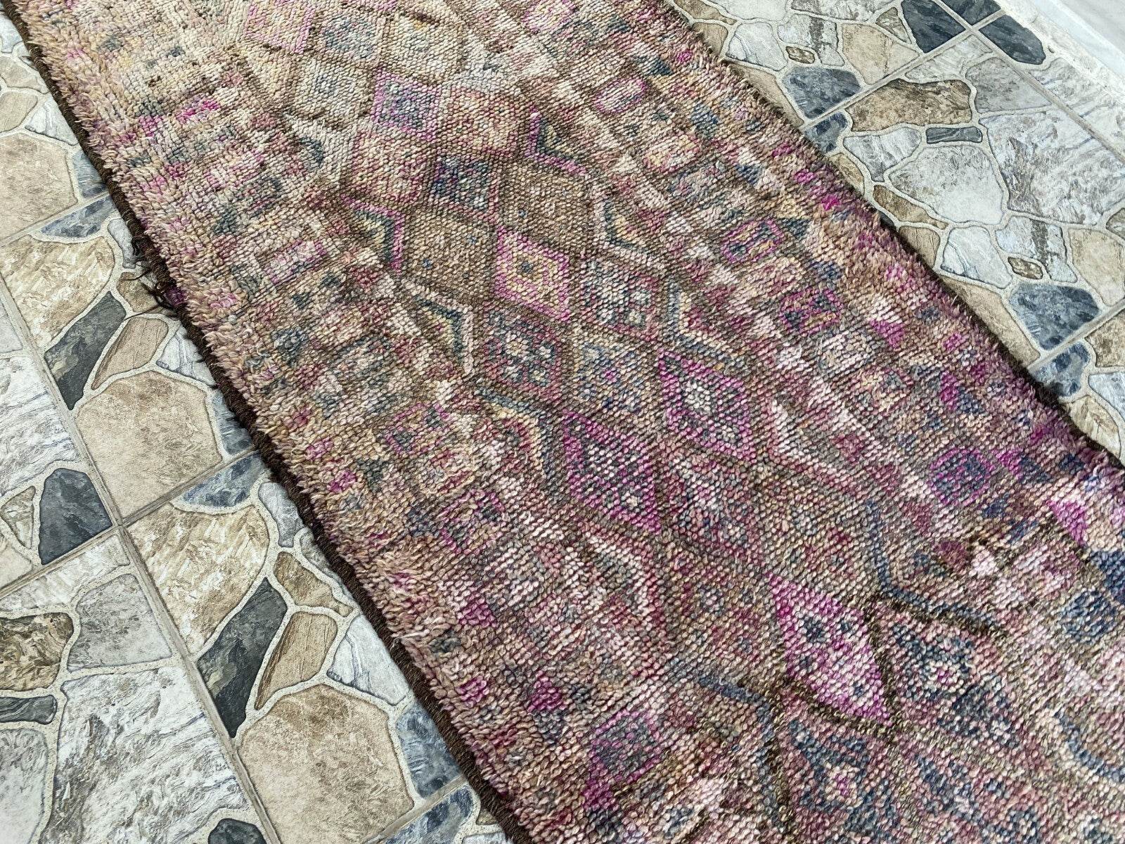 Vintage Herki Rug | Tribal Handmade Turkish Wool Farmhouse Antique Kurdish Rug