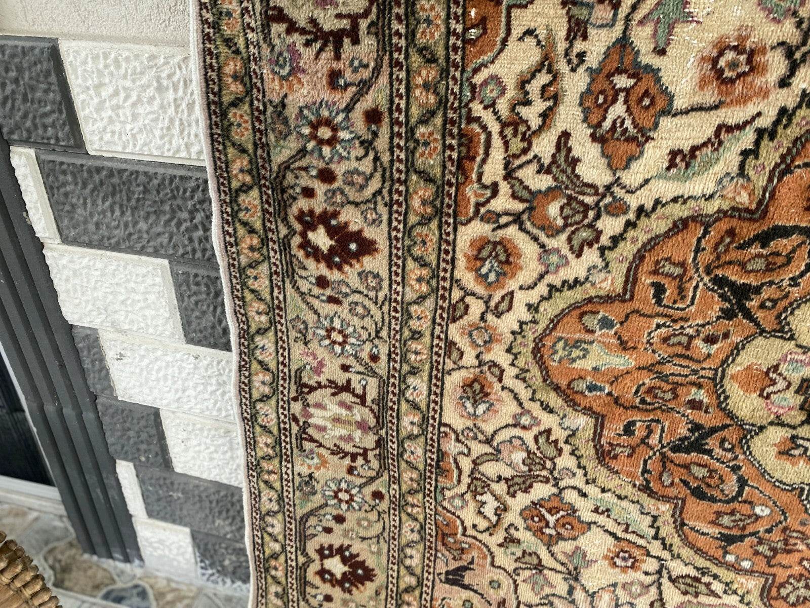 Handmade Turkish Vintage Area Rug, 1970s Antique Wool Tribal Farmhouse Carpet