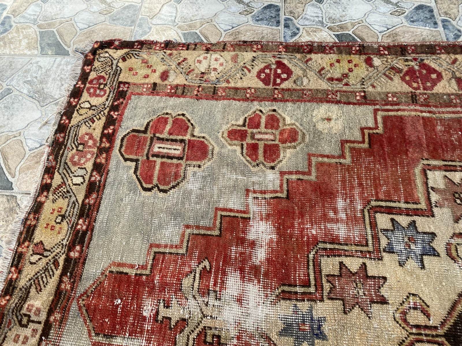 Vintage Turkish Oushak Rug | 5x9 ft | Wool Antique Tribal Handmade Area Rug |