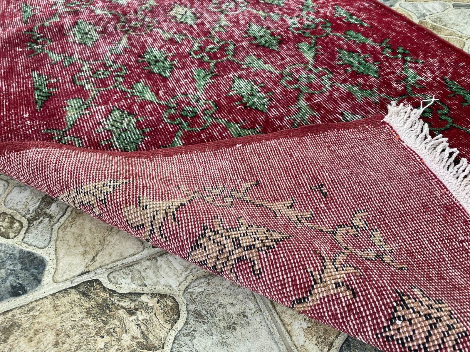 Vintage Turkish Runner Rug | 2.7x6.7ft Wool Handmade Anatolian Village Hallway