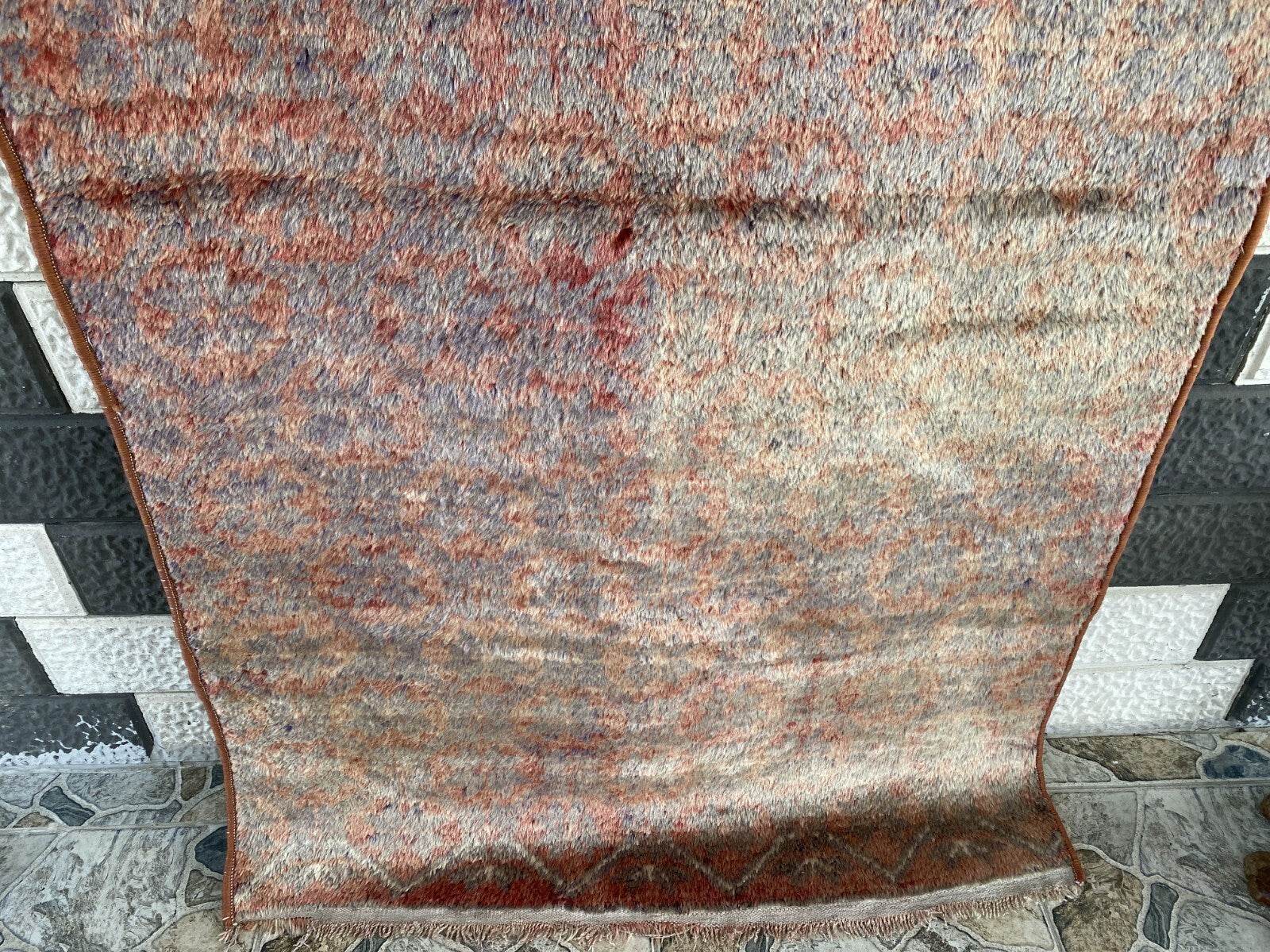 Vintage Turkish Oushak Rug | Anatolian Antique Tribal Hand-Knotted Wool 1960s