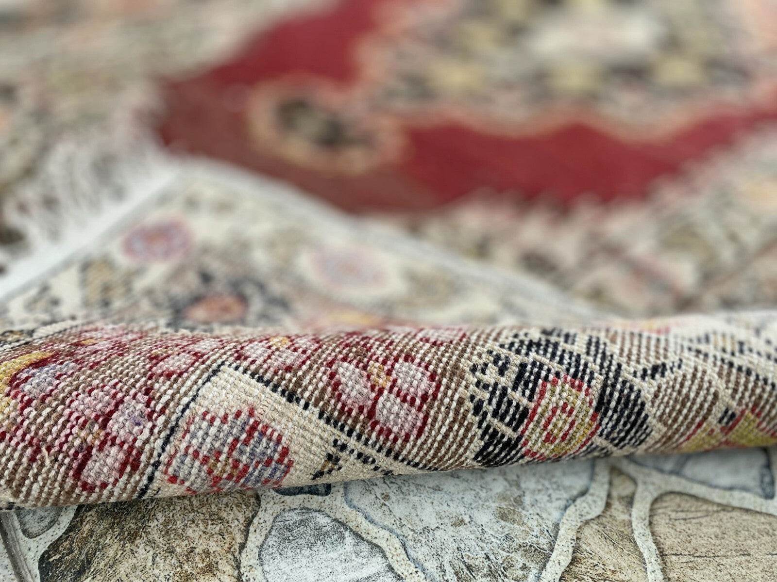 Pre 1930’s ANTIQUE ARMENIAN AREA RUG TRIBAL FARMHOUSE VINTAGE GEOMETRIC CARPET