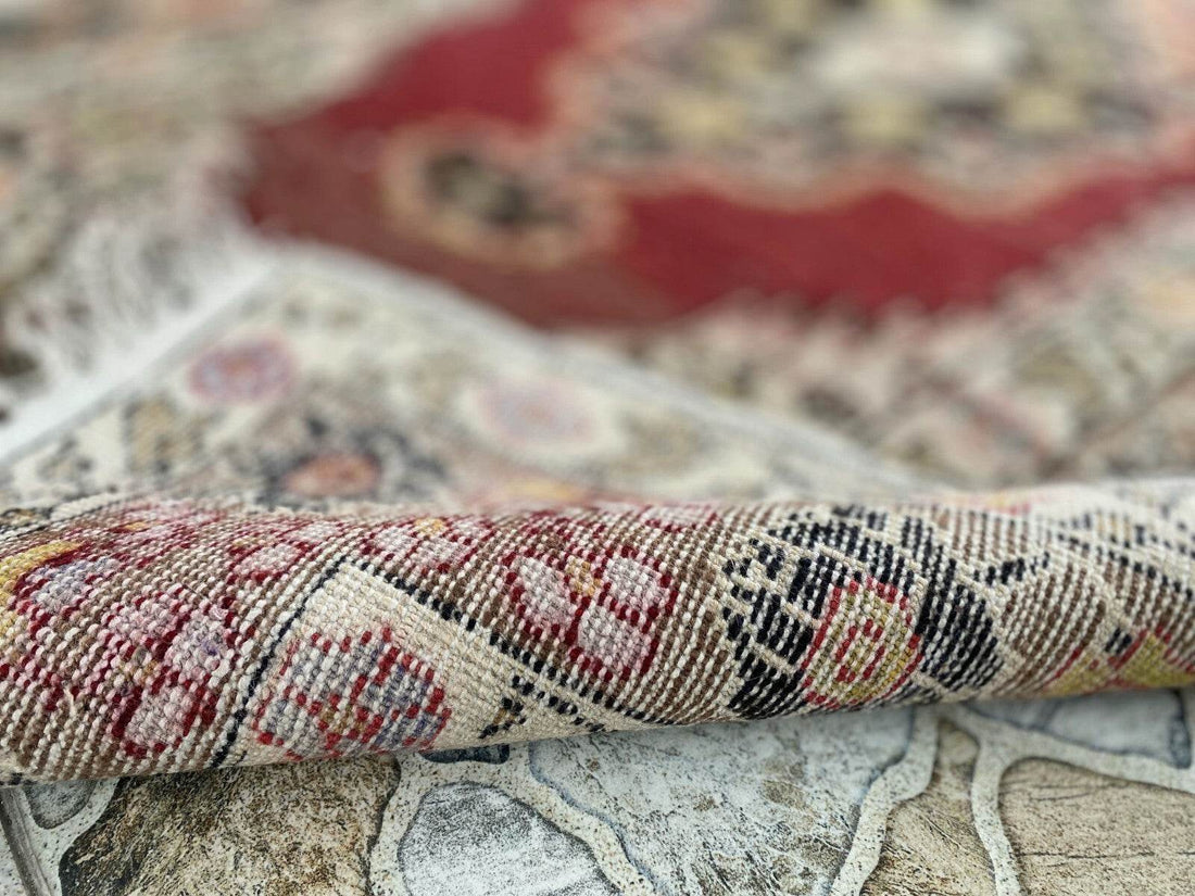 Pre 1930’s ANTIQUE ARMENIAN AREA RUG TRIBAL FARMHOUSE VINTAGE GEOMETRIC CARPET