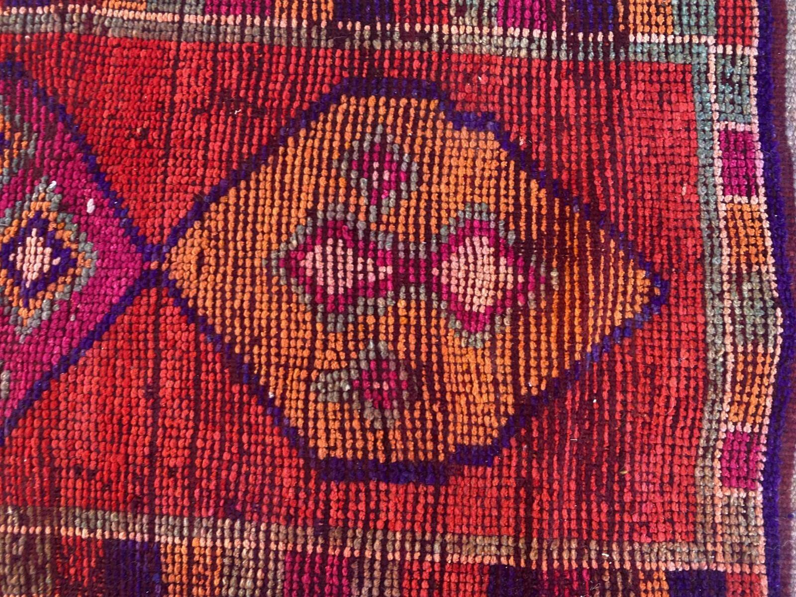 Kurdish Herki Rug | Handmade 1960s Vintage Wool Kilim - Antique Farmhouse Tribal