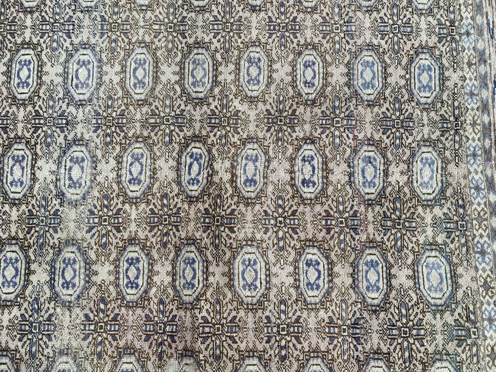 Vintage Oushak Farmhouse Rug, Turkish Anatolian Handknotted Wool Runner 3x9 ft