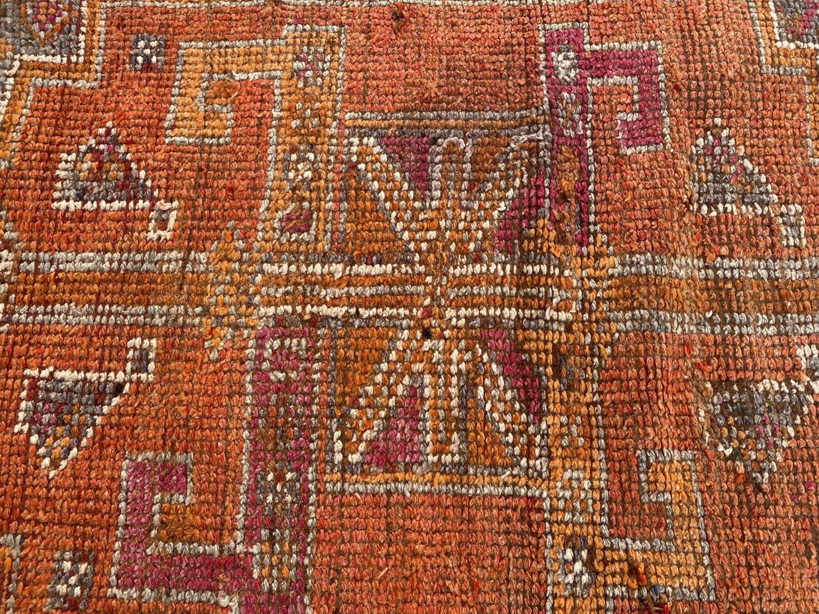 Vintage Kurdish Rug | Tribal Hand-knotted Wool Farmhouse Herki Antique 3 x 11 ft