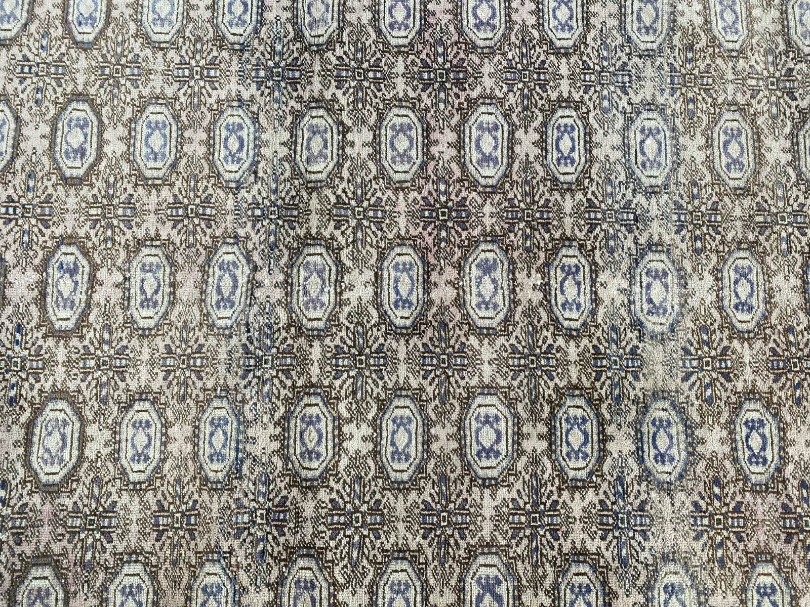 Vintage Oushak Farmhouse Rug, Turkish Anatolian Handknotted Wool Runner 3x9 ft