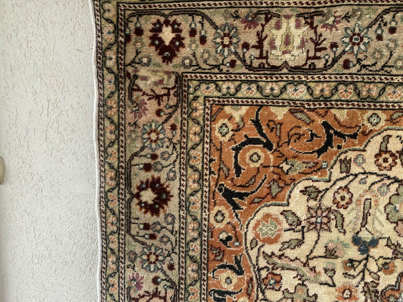 Handmade Turkish Vintage Area Rug, 1970s Antique Wool Tribal Farmhouse Carpet