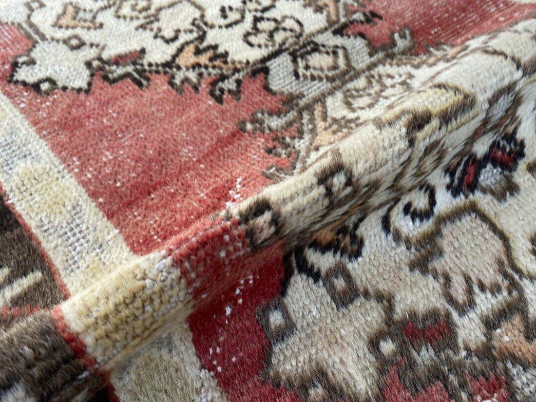 Vintage Rug | Antique Wool Farmhouse Anatolian Runner Handmade Turkish 2.4x8.9ft