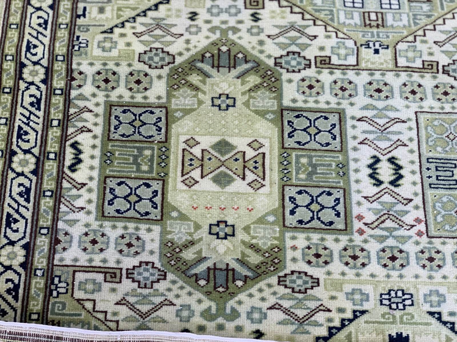 Vintage Turkish Anatolian Area Rug - Handmade 1960s | Rare Oushak Tribal Carpet