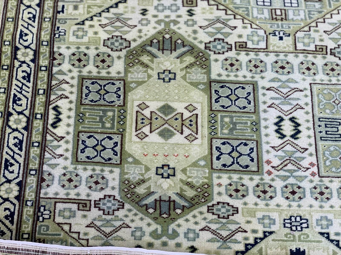 Vintage Turkish Anatolian Area Rug - Handmade 1960s | Rare Oushak Tribal Carpet