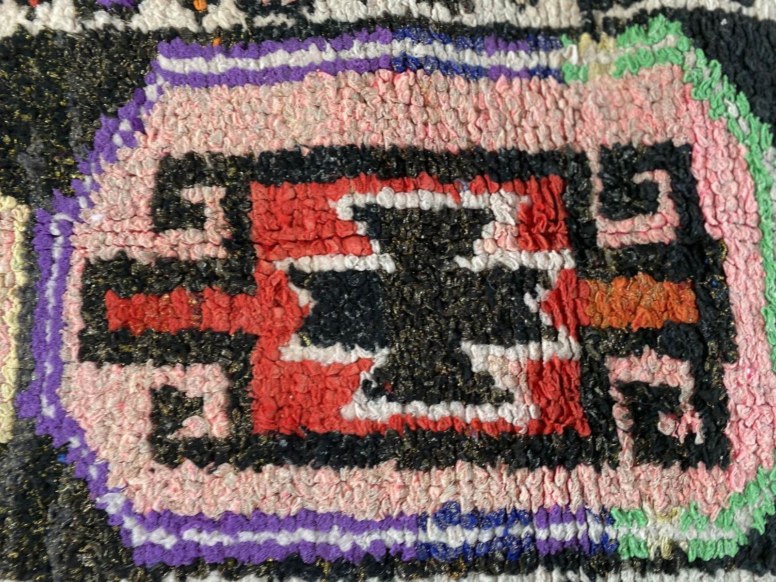 Vintage Kurdish Herki Rug | Tribal Handmade Farmhouse Antique Wool Runner Carpet