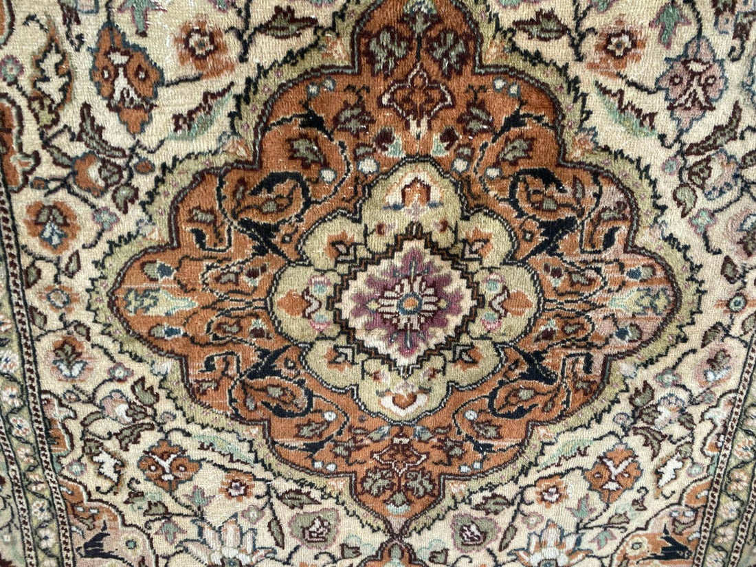 Handmade Turkish Vintage Area Rug, 1970s Antique Wool Tribal Farmhouse Carpet