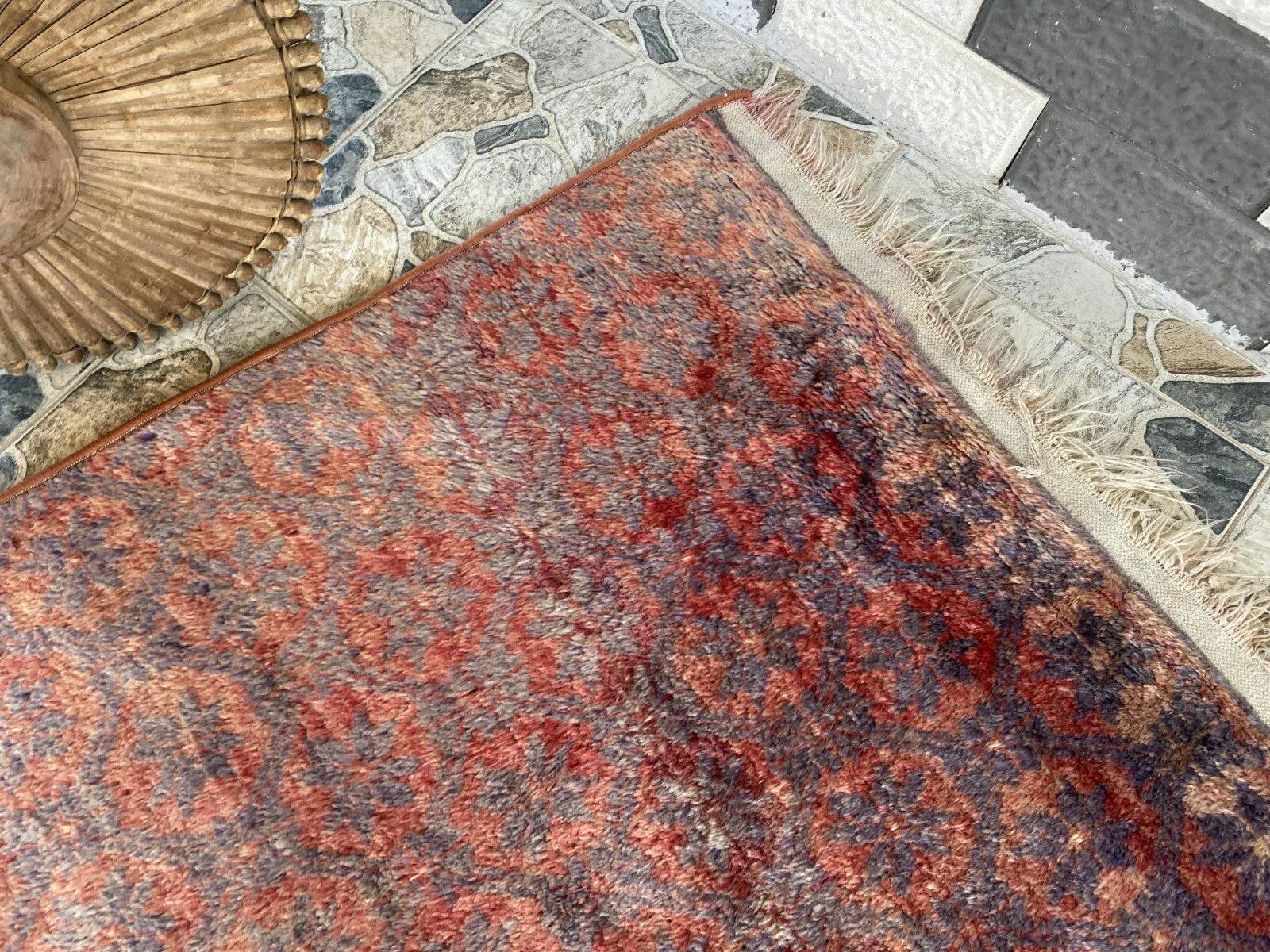 Vintage Turkish Oushak Rug | Anatolian Antique Tribal Hand-Knotted Wool 1960s