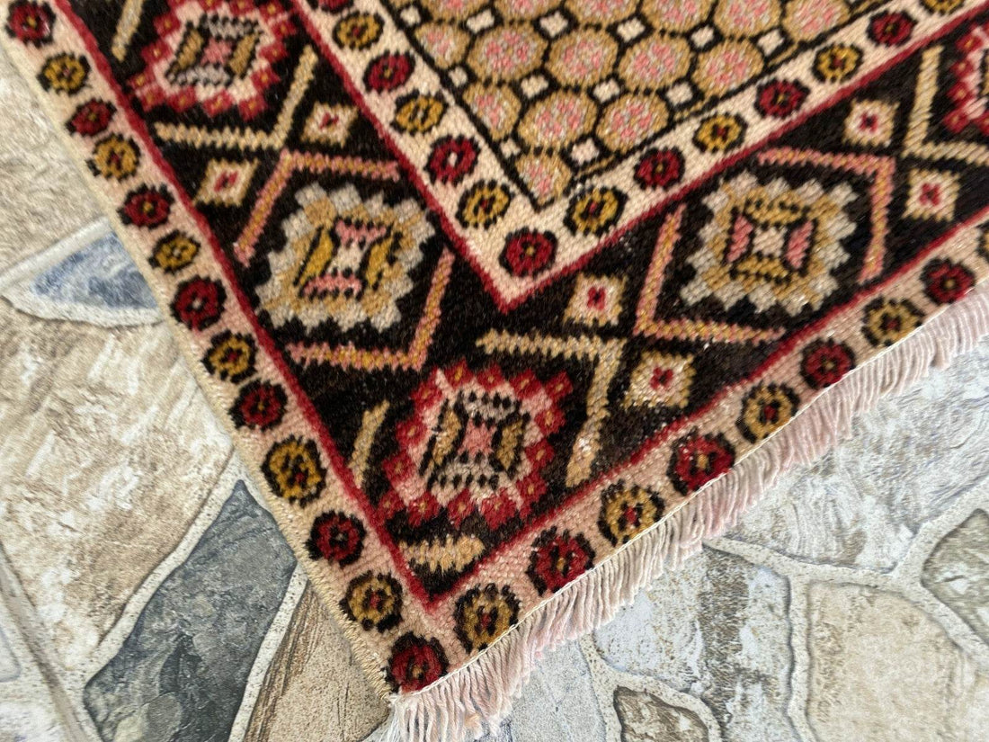 Vintage Rug | Wool Area Antique Farmhouse Anatolian Handmade Turkish Rug 4x6ft