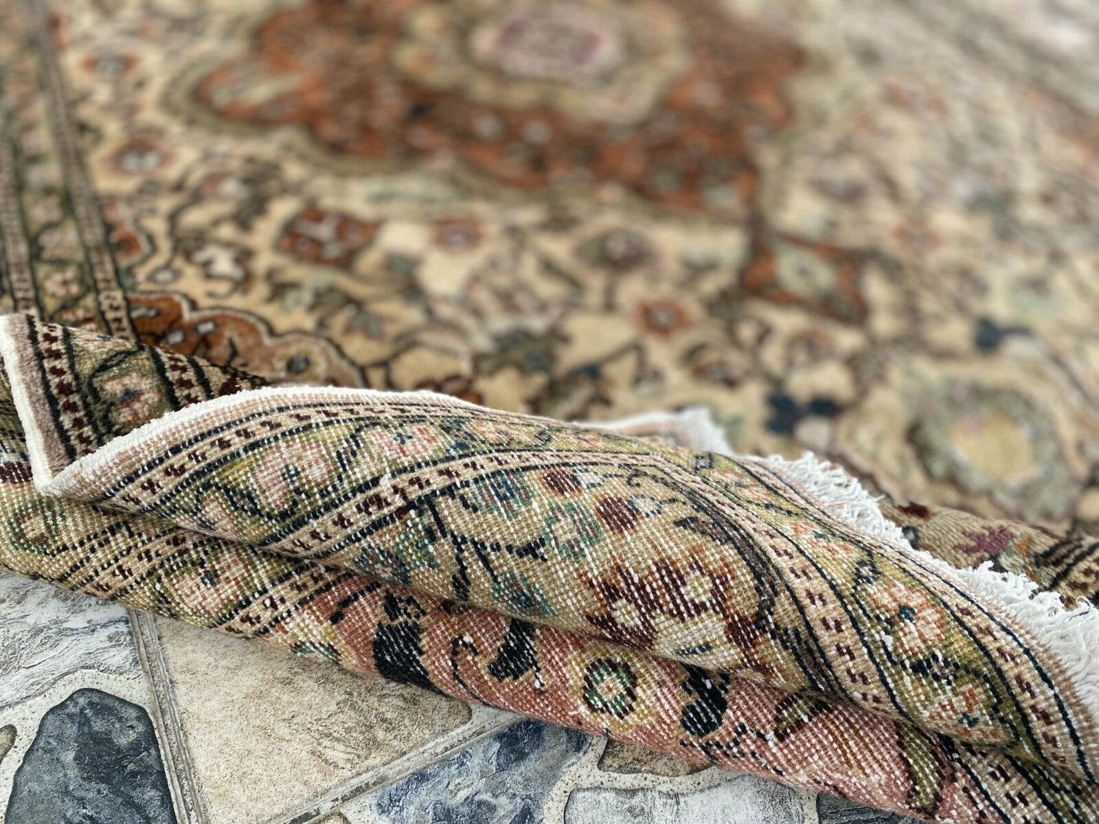 Handmade Turkish Vintage Area Rug, 1970s Antique Wool Tribal Farmhouse Carpet