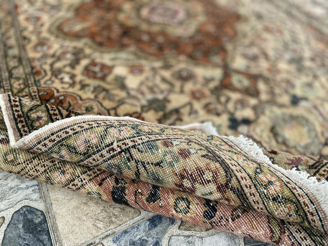 Handmade Turkish Vintage Area Rug, 1970s Antique Wool Tribal Farmhouse Carpet