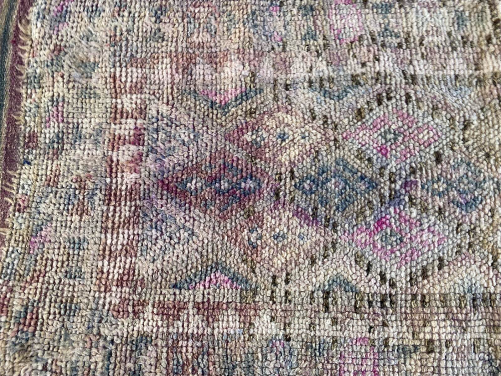 Vintage Herki Rug | Tribal Handmade Turkish Wool Farmhouse Antique Kurdish Rug