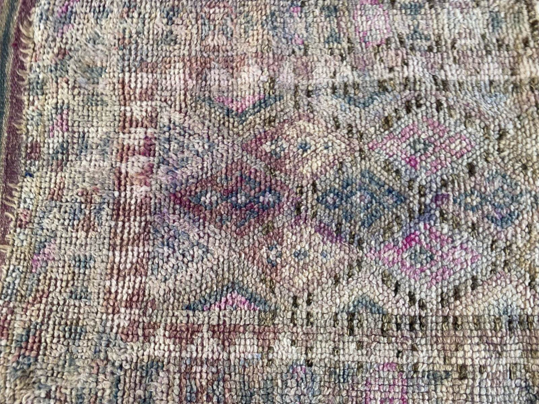 Vintage Herki Rug | Tribal Handmade Turkish Wool Farmhouse Antique Kurdish Rug