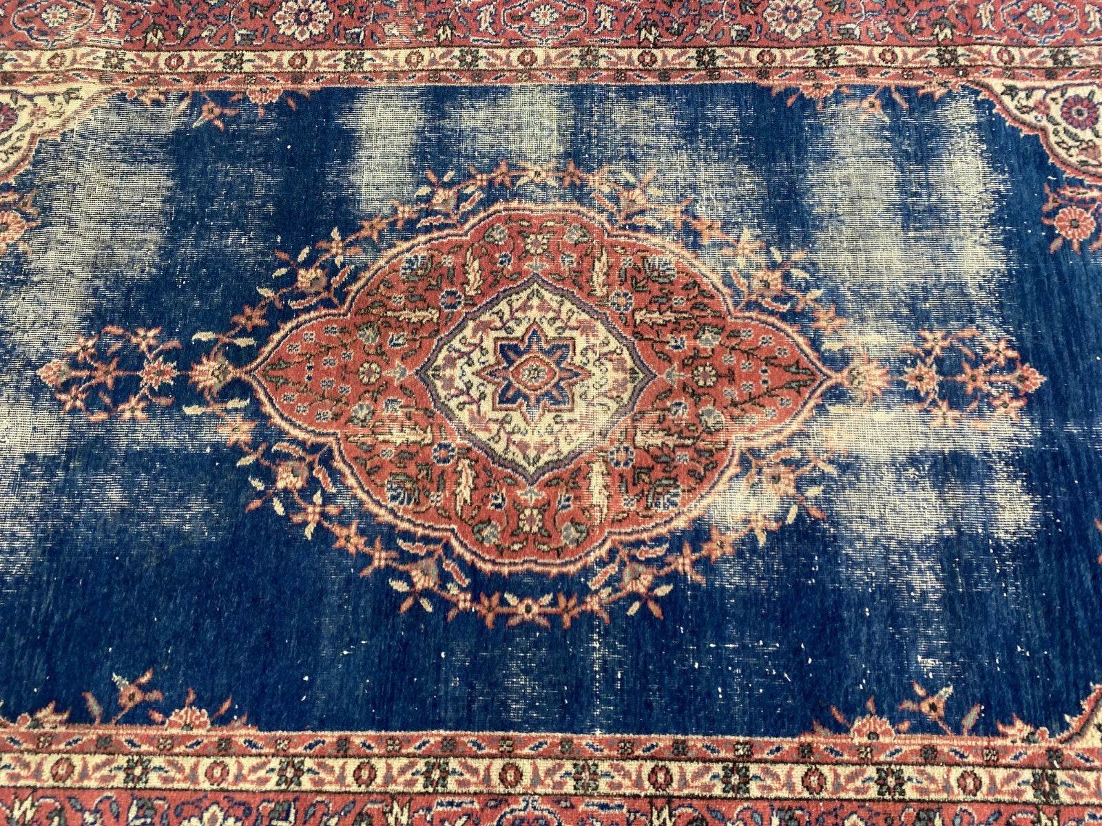 Vintage Rug | Antique Wool Farmhouse Anatolian Area Handmade Turkish Rug 3x6 ft