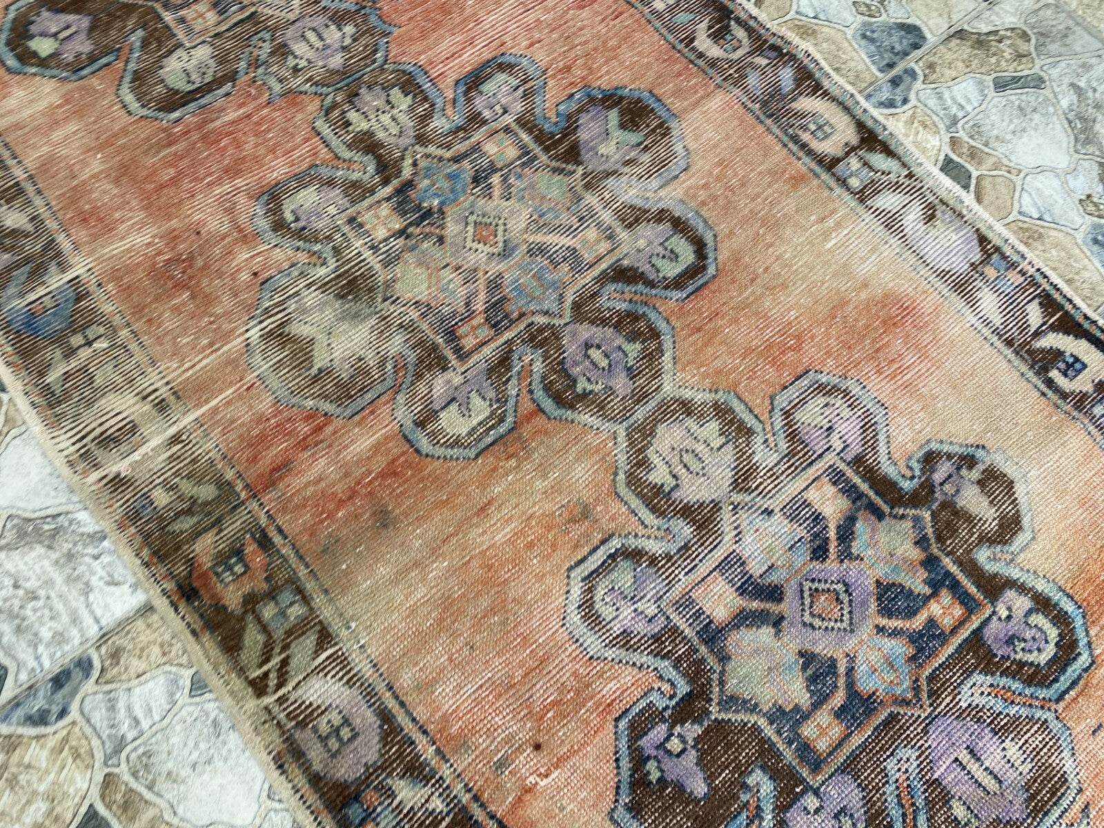 Vintage Anatolian Runner Rug | 3.7 x 9 ft | Hand-Knotted Rug Wool Hallway Carpet