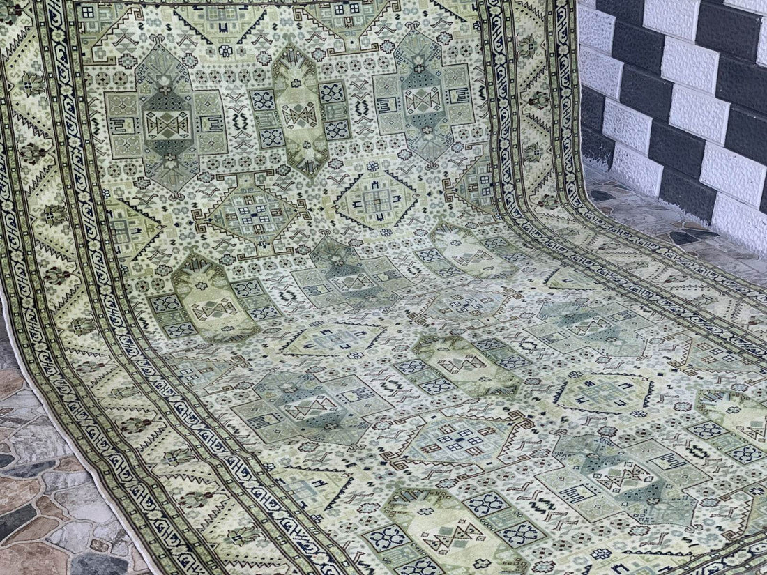 Vintage Turkish Anatolian Area Rug - Handmade 1960s | Rare Oushak Tribal Carpet