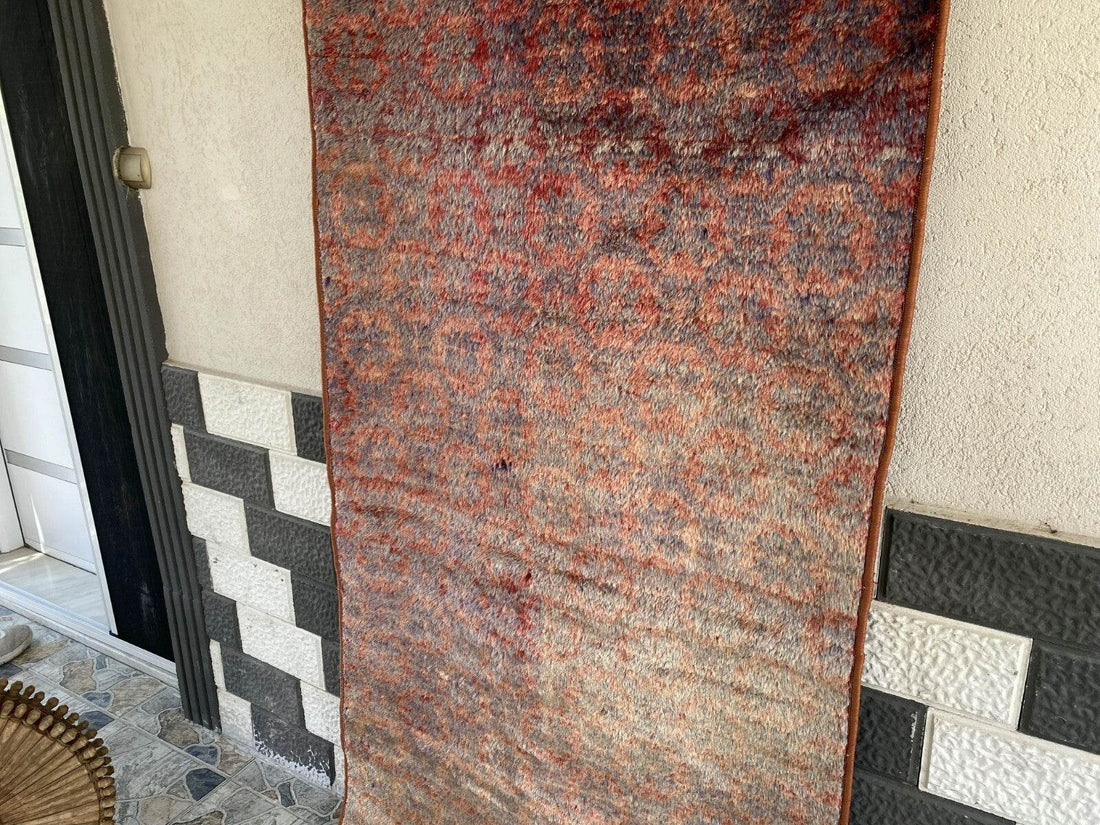 Vintage Turkish Oushak Rug | Anatolian Antique Tribal Hand-Knotted Wool 1960s