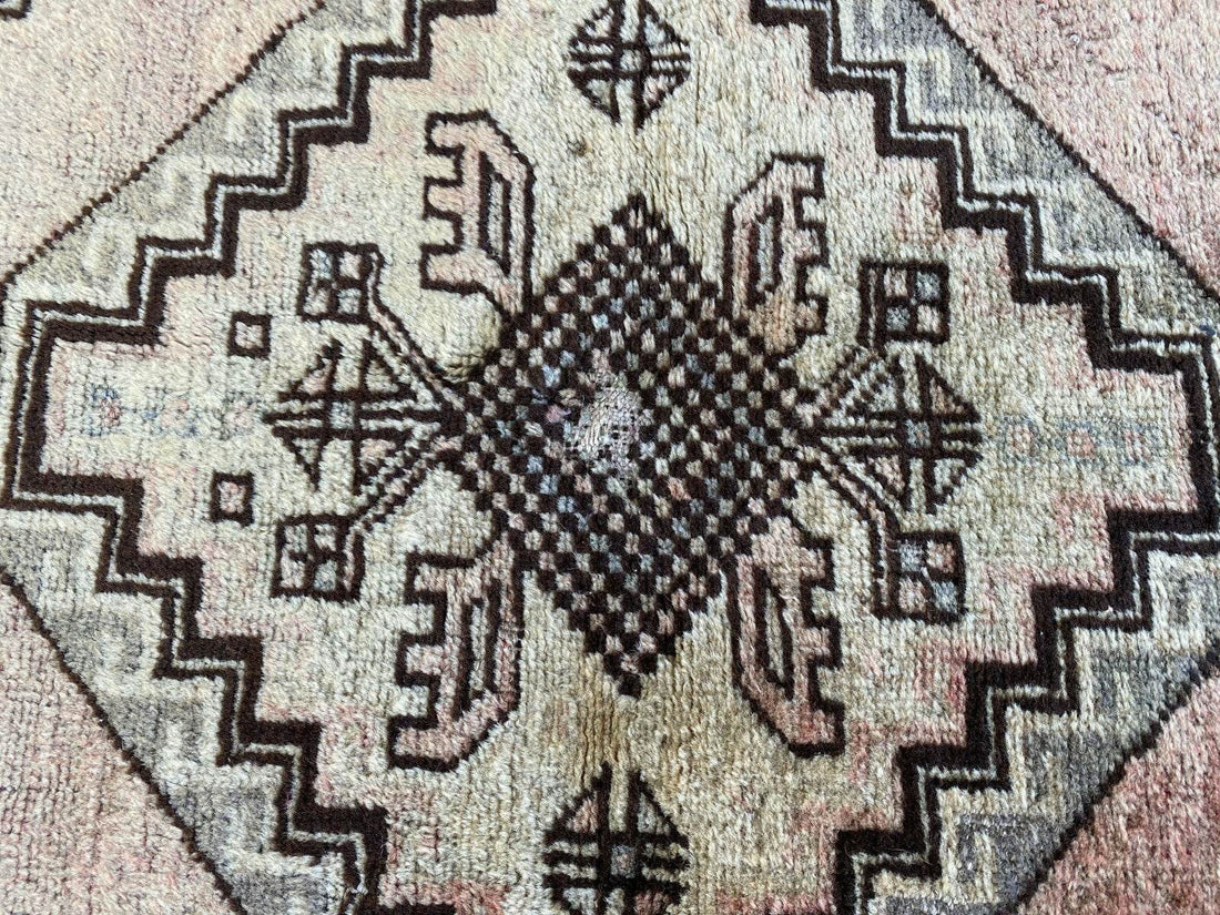 Vintage Turkish Oushak Rug | Anatolian Antique Tribal Hand-Knotted Wool Carpet
