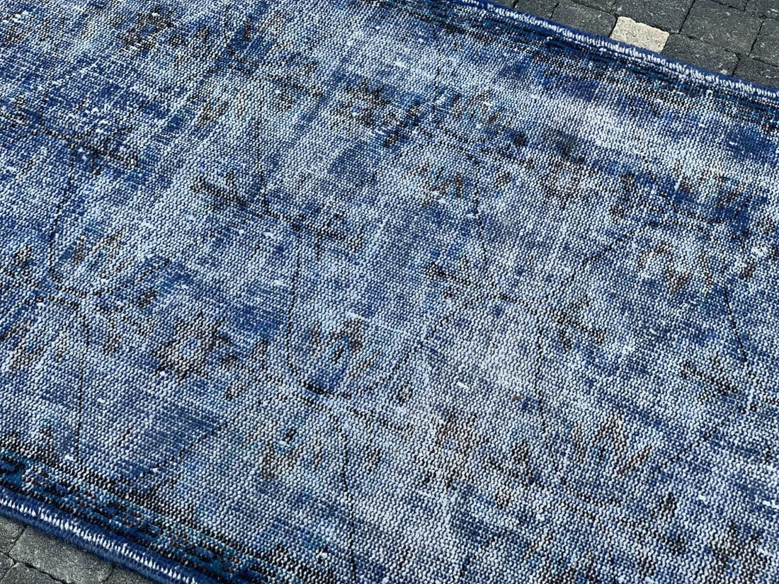 Turkish Vintage Rug,Geometric Farmhouse Vintage Anatolian Village Rug 3.1x6 ft