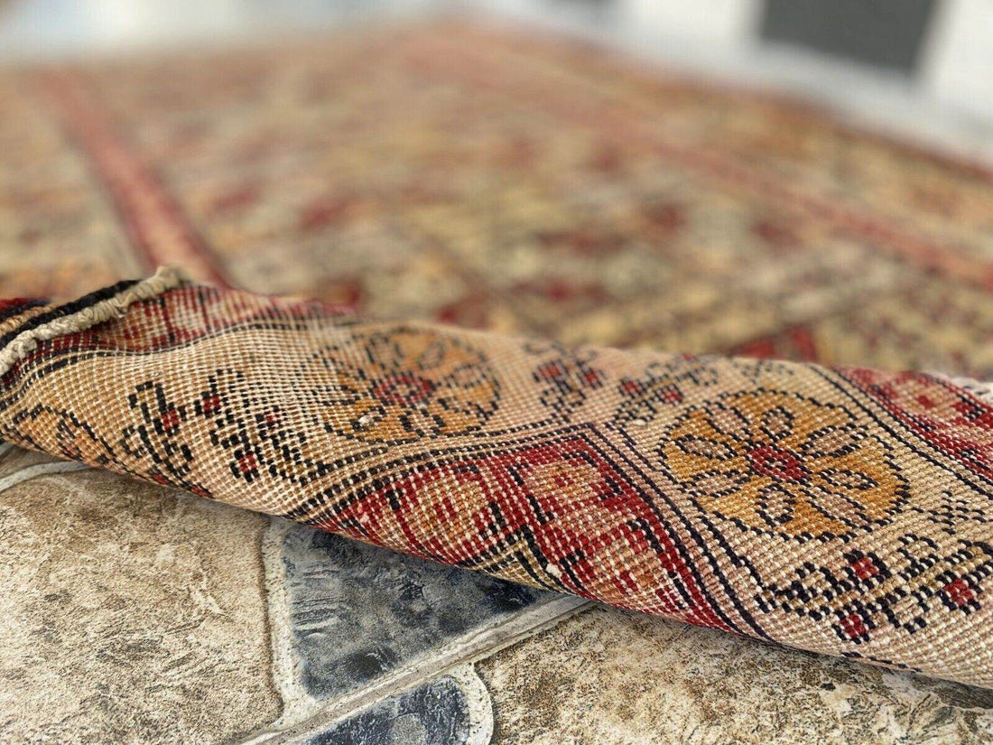 Pre 1920’s ANTIQUE ARMENIAN AREA RUG GEOMETRIC TRIBAL FARMHOUSE VINTAGE CARPET