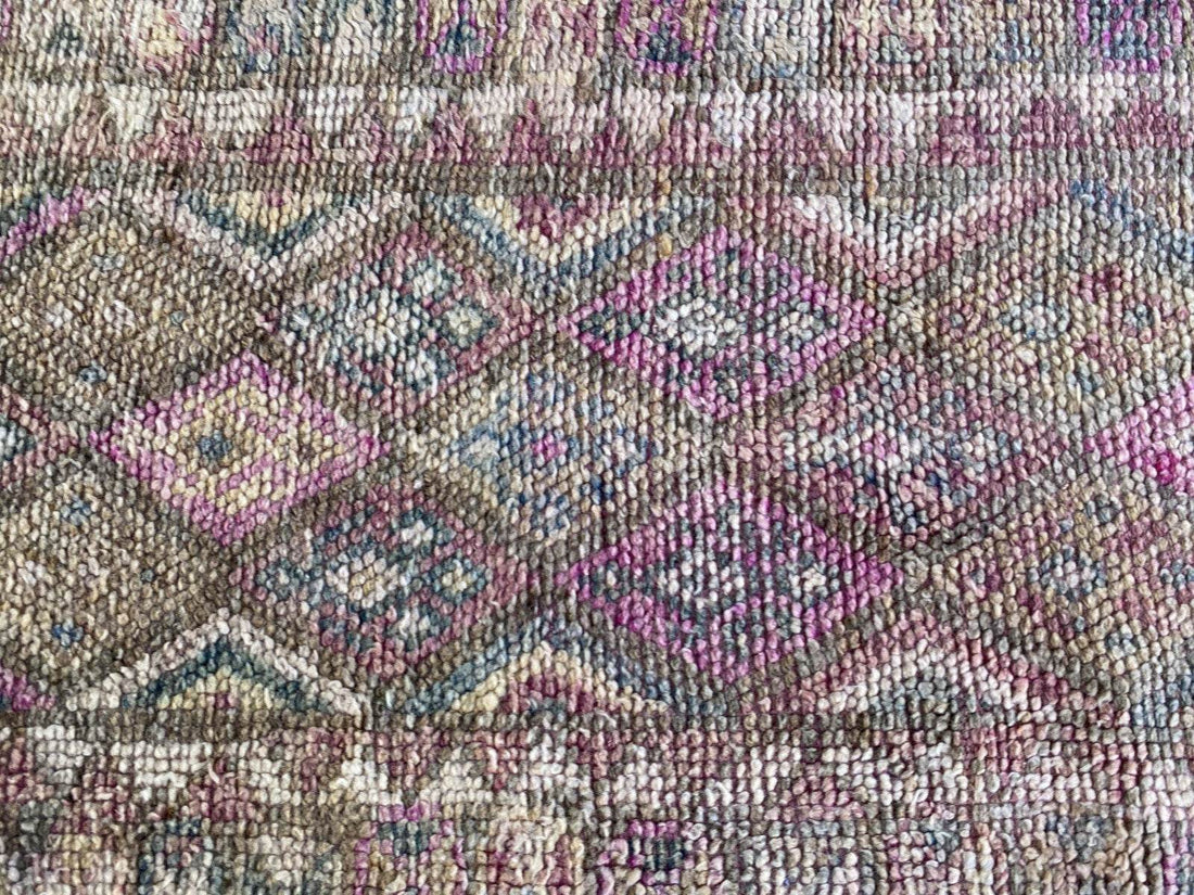 Vintage Herki Rug | Tribal Handmade Turkish Wool Farmhouse Antique Kurdish Rug