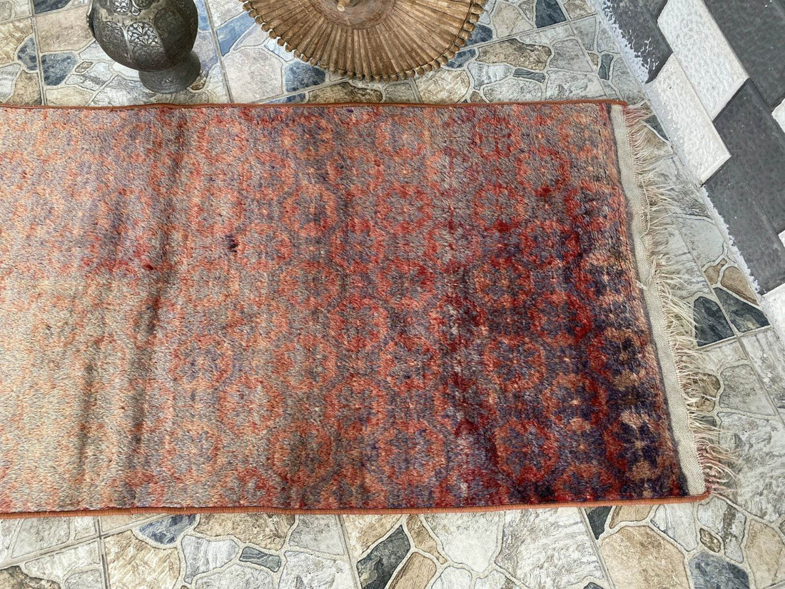 Vintage Turkish Oushak Rug | Anatolian Antique Tribal Hand-Knotted Wool 1960s