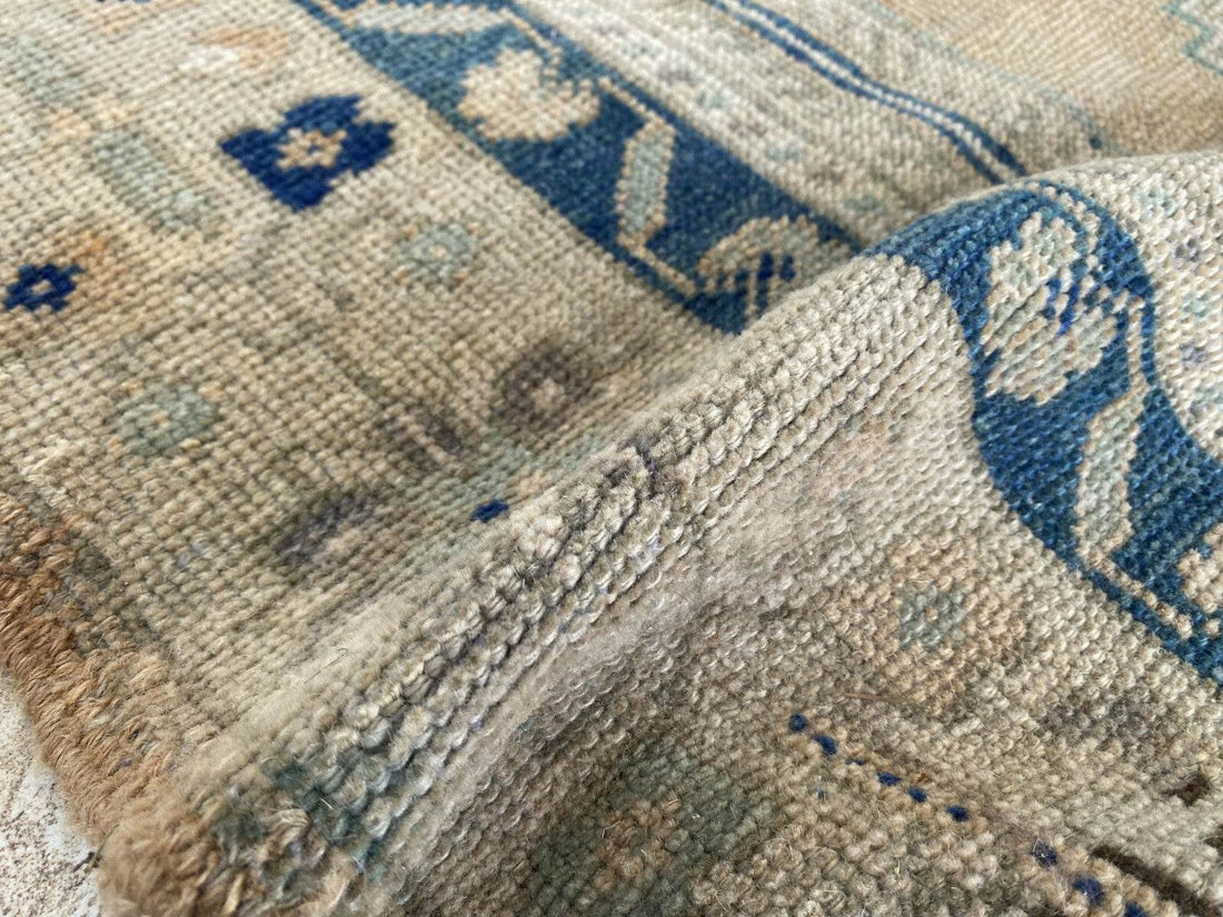 Vintage Turkish Rug | Farmhouse Handmade Wool Farmhouse Carpet Antique 5x11 ft