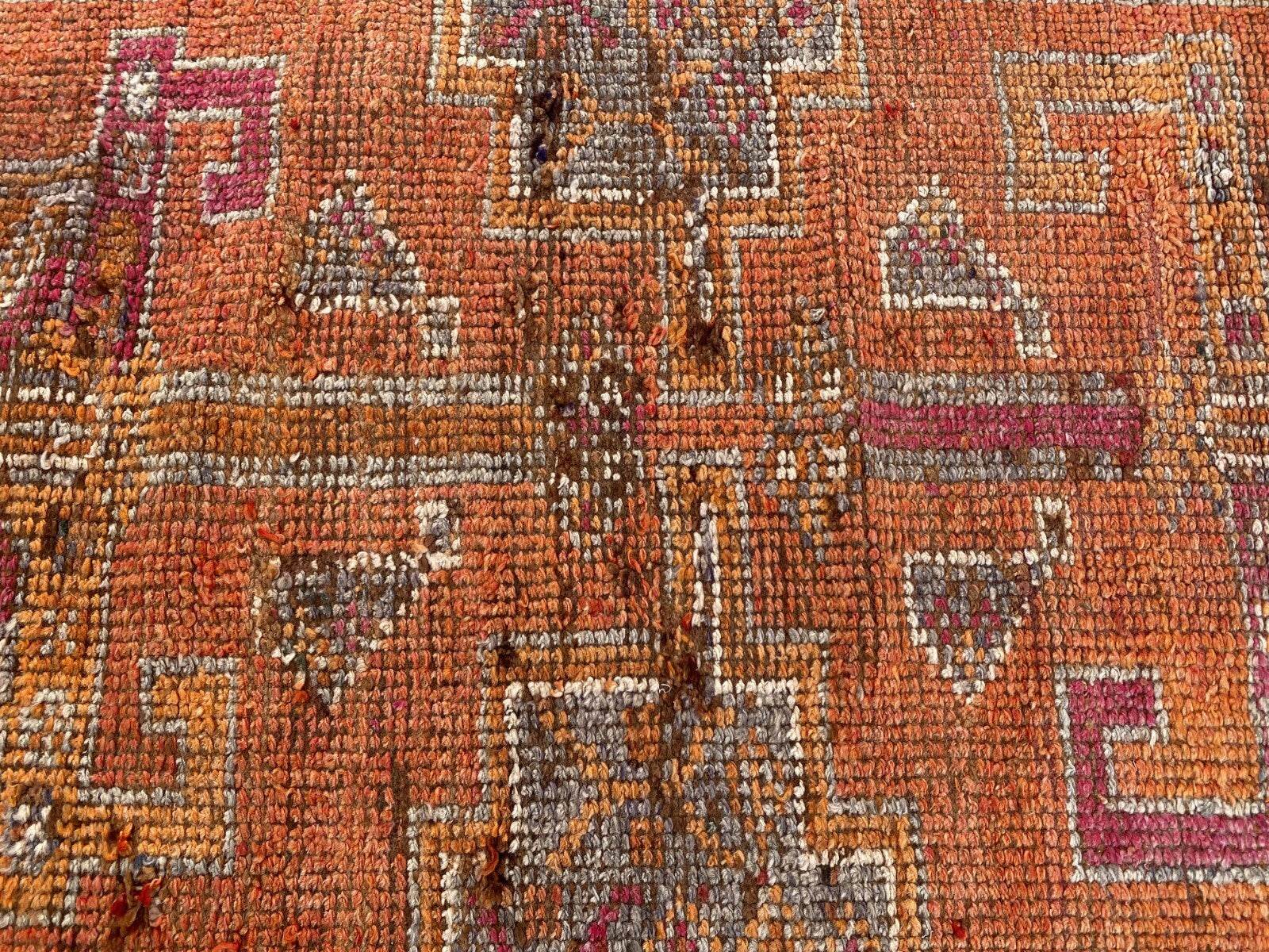 Vintage Kurdish Rug | Tribal Hand-knotted Wool Farmhouse Herki Antique 3 x 11 ft