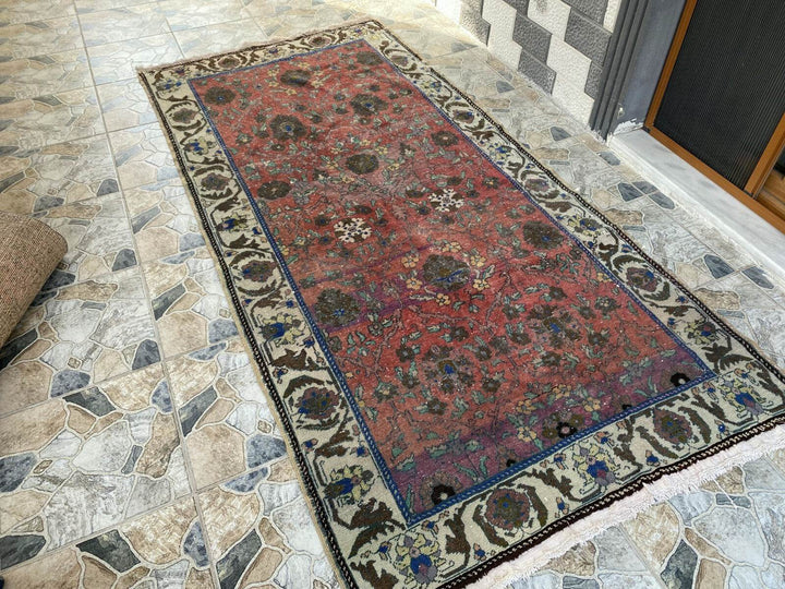 Vintage Turkish Rug | Tribal Handmade Wool Farmhouse Antique Area Aesthetic Rugs
