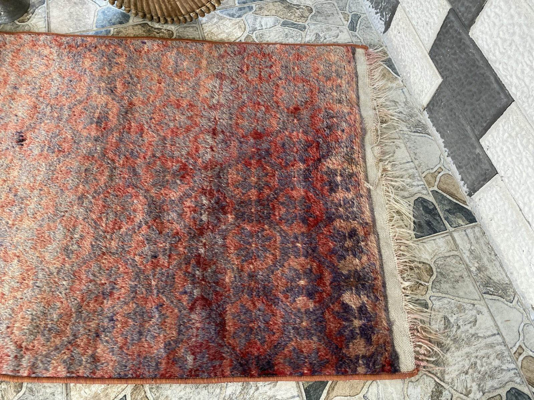 Vintage Turkish Oushak Rug | Anatolian Antique Tribal Hand-Knotted Wool 1960s