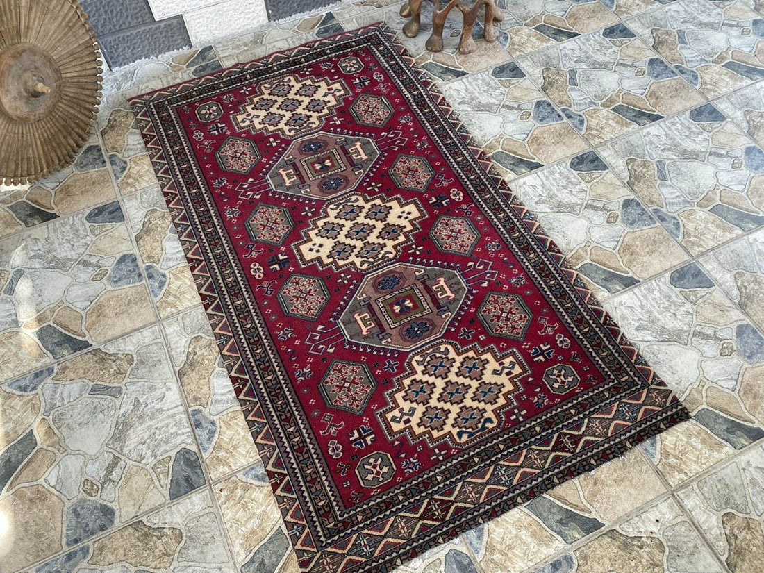 Vintage Turkish Oushak Rug | 3x5.1 ft | Wool Antique Tribal Handmade Area Rug