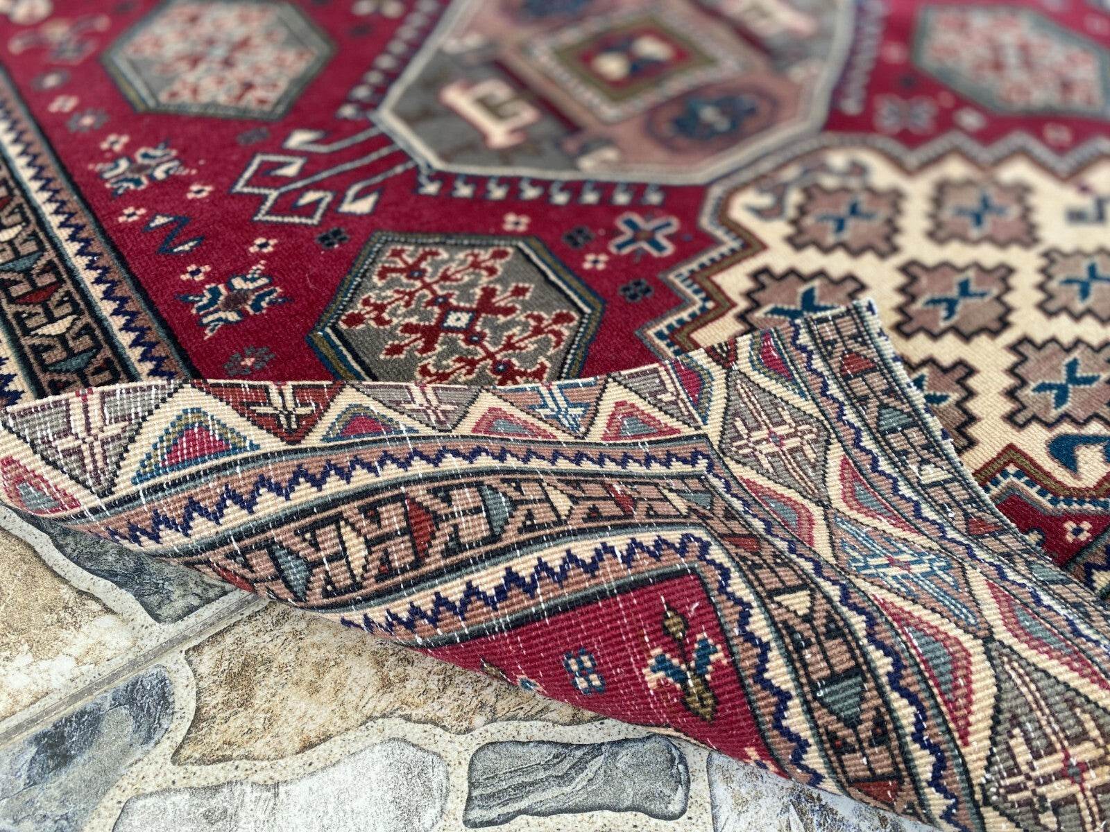 Vintage Turkish Oushak Rug | 3x5.1 ft | Wool Antique Tribal Handmade Area Rug