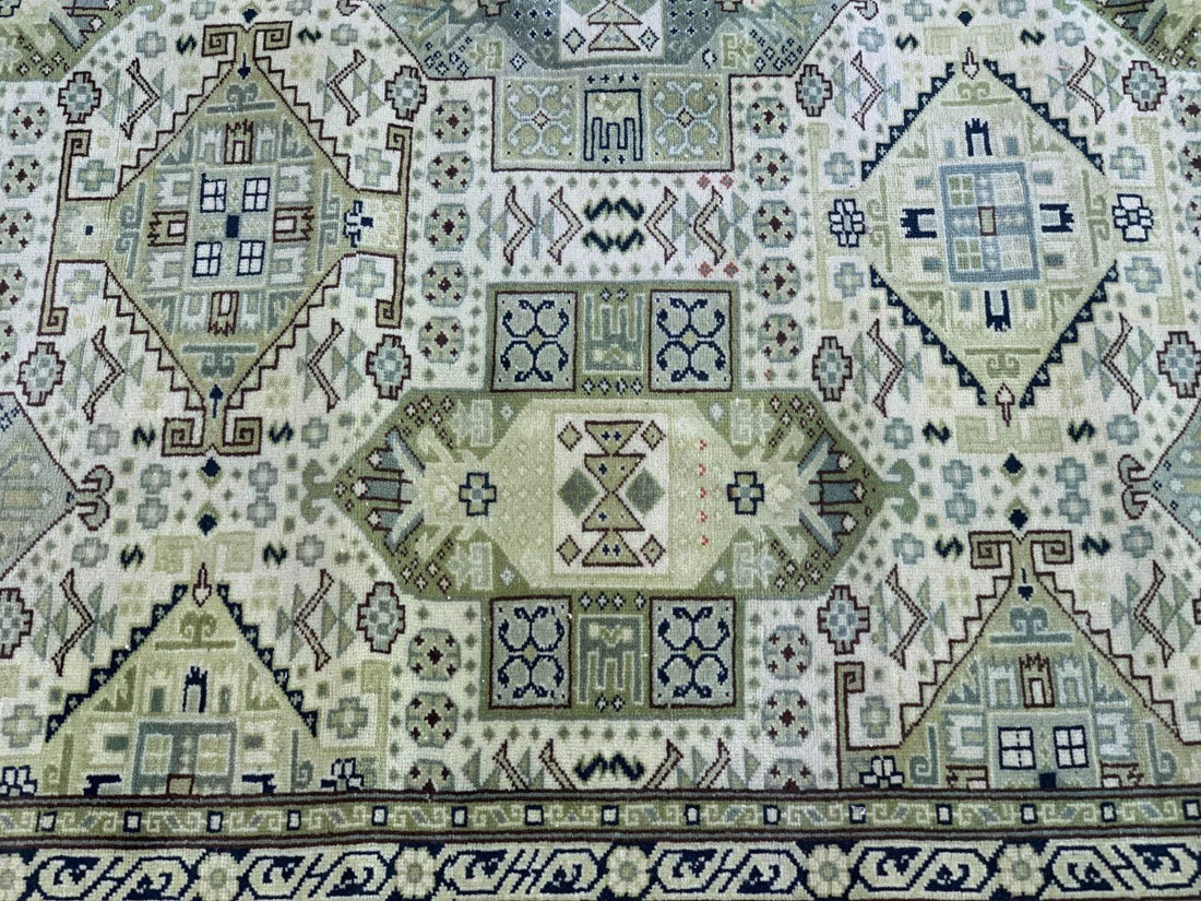 Vintage Turkish Anatolian Area Rug - Handmade 1960s | Rare Oushak Tribal Carpet