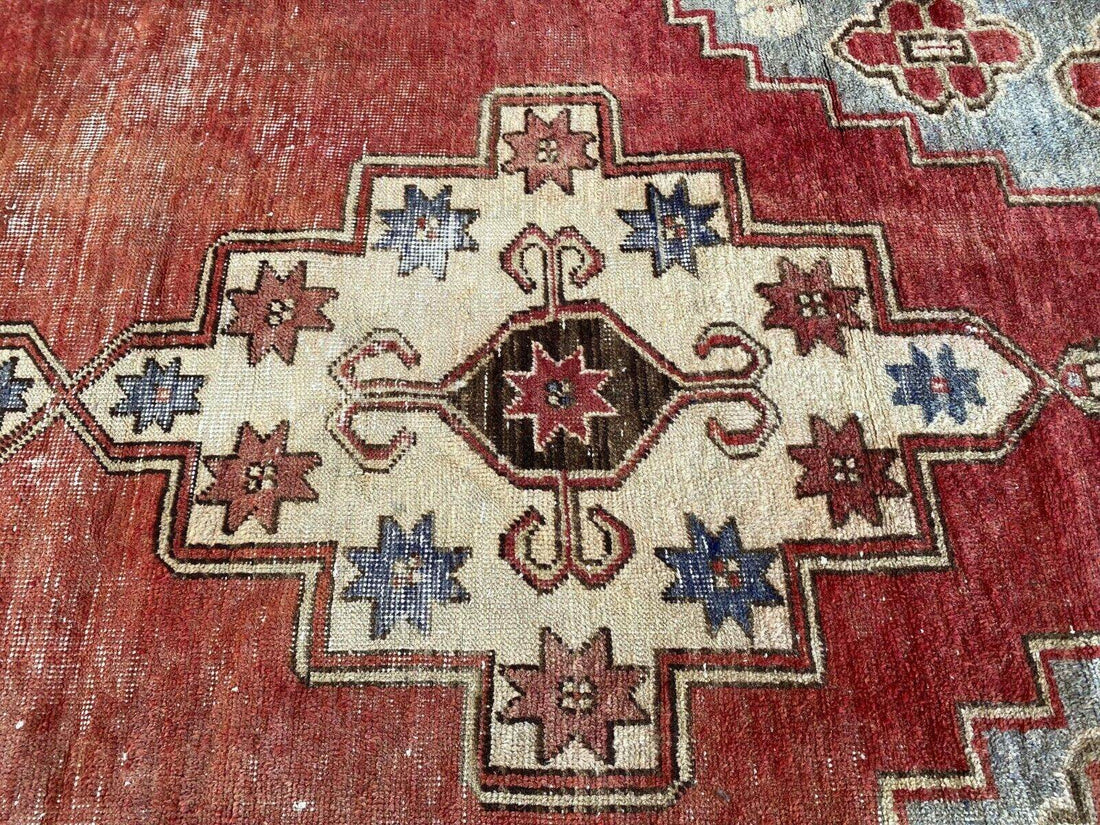 Vintage Turkish Oushak Rug | 5x9 ft | Wool Antique Tribal Handmade Area Rug |