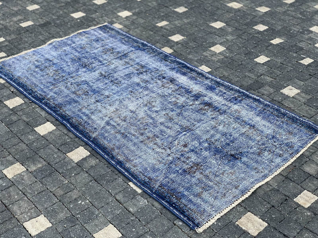 Turkish Vintage Rug,Geometric Farmhouse Vintage Anatolian Village Rug 3.1x6 ft