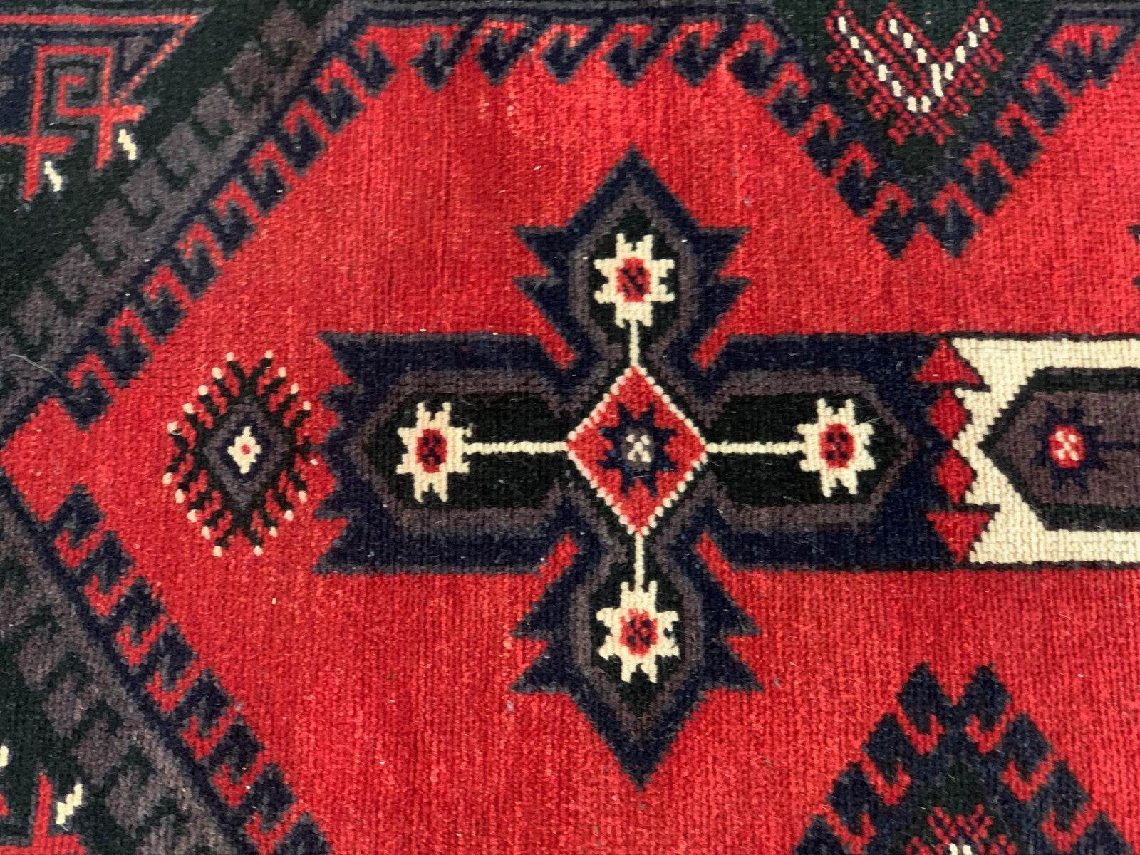 Vintage Turkish Rug | Antique Tribal Handmade Wool Farmhouse Carpet 4 x 6.14 ft