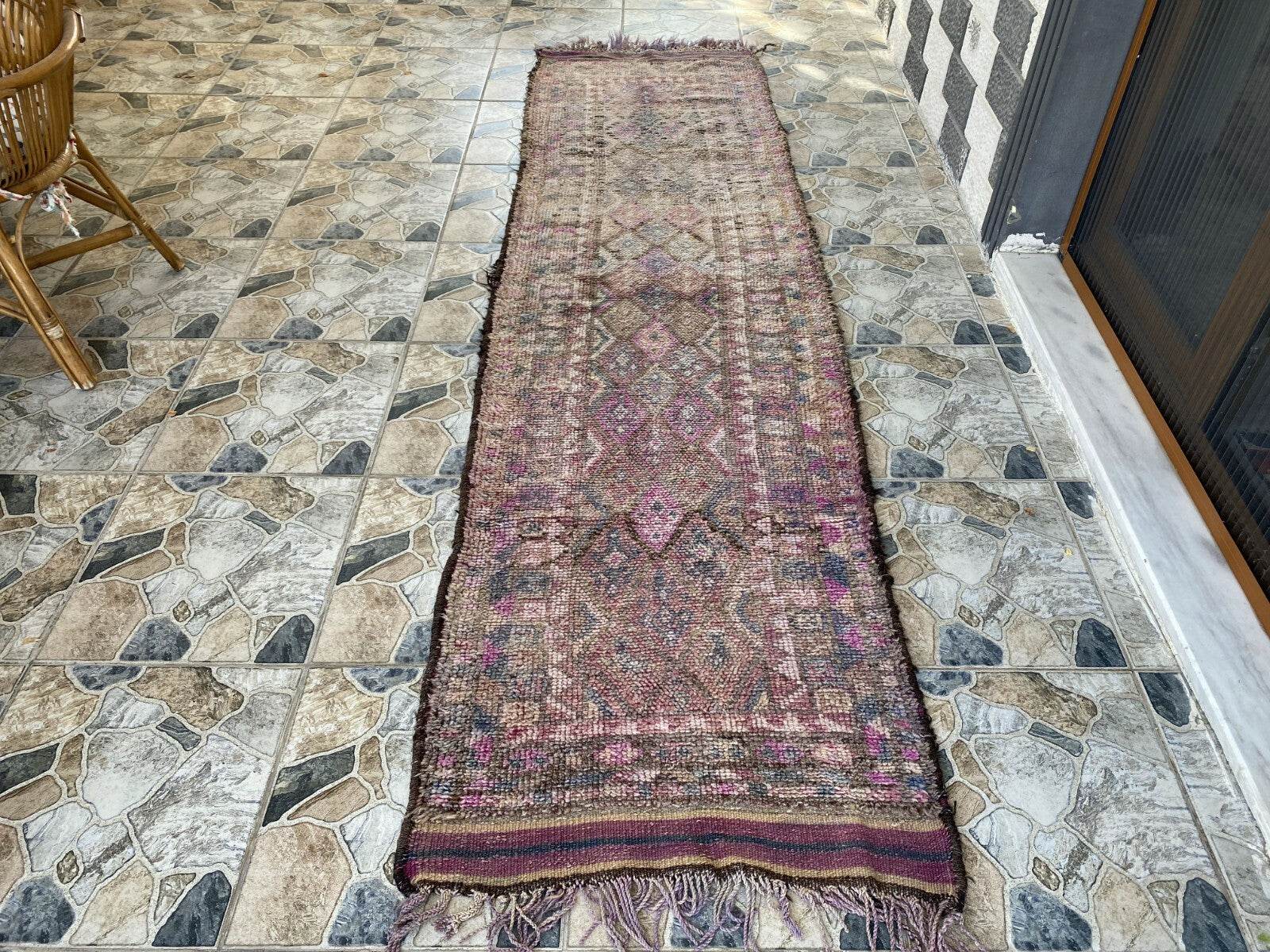 Vintage Herki Rug | Tribal Handmade Turkish Wool Farmhouse Antique Kurdish Rug