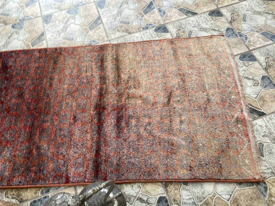 Vintage Turkish Oushak Rug | Anatolian Antique Tribal Hand-Knotted Wool 1960s